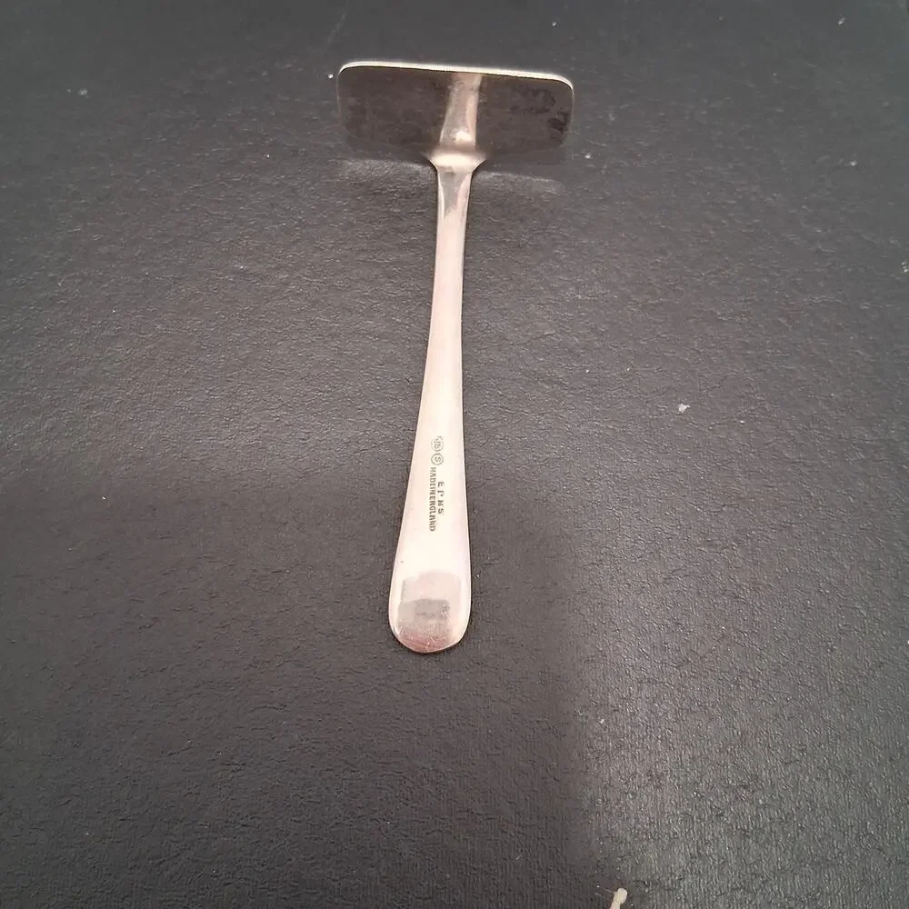 Silverplated A.R.S Baby Food Pusher Cutlery Victorian Era Etiquette Utensil